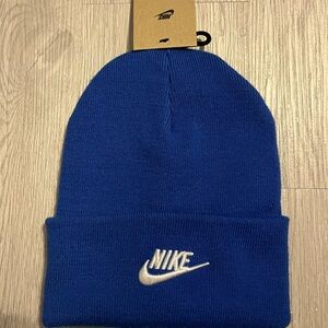 Nike Blue Unisex Winter Beanie Hat